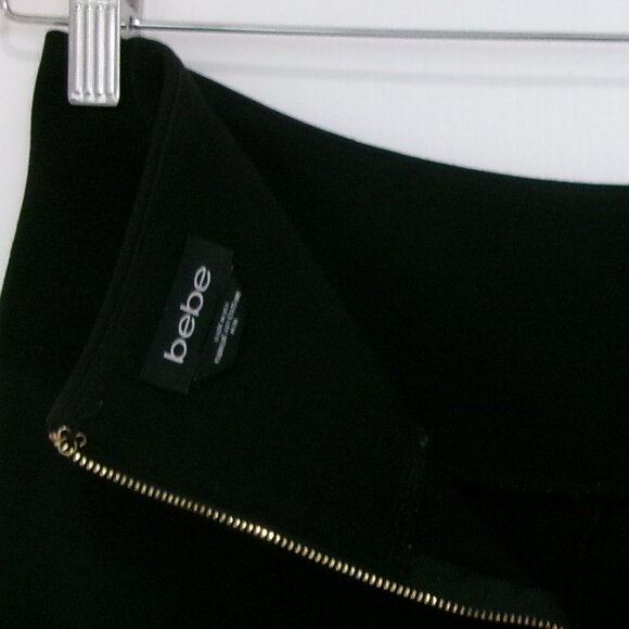 bebe Black Ponte High Rise Back Zipper Leggings M / Medium - Picture 4 of 9